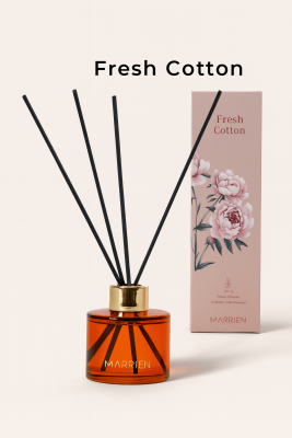 MARRIEN Fresh Cotton Çubuklu Oda Kokusu 100 ml- - MARRIEN