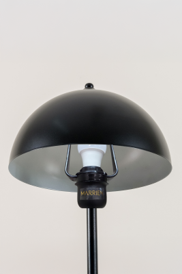 Marrien Luna Tek Ayaklı Siyah Metal Lambader 25cm - 5