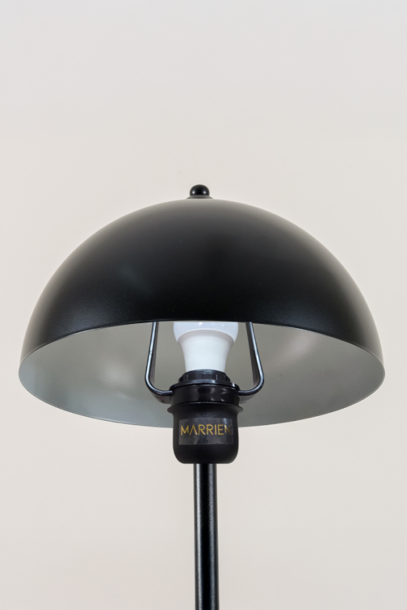 Marrien Luna Tek Ayaklı Siyah Metal Lambader 25cm - 5