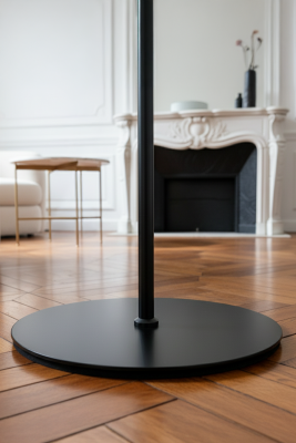 Marrien Luna Tek Ayaklı Siyah Metal Lambader 25cm - 6