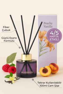 MARRIEN Peachy Vanilla Çubuklu Oda Kokusu 100 ml - 2