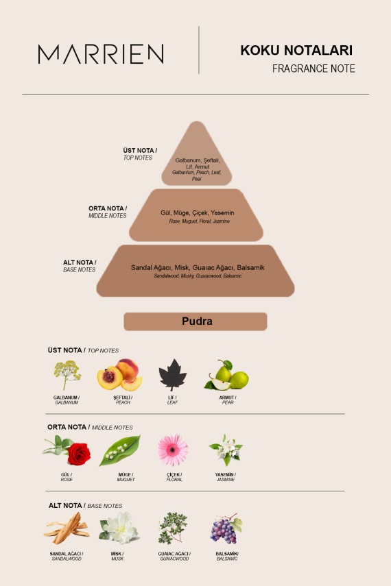 MARRIEN Pudra Çubuklu Oda Kokusu 100 ml- - 5