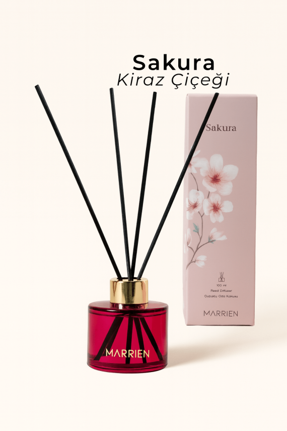 MARRIEN Sakura Çubuklu Oda Kokusu 100 ml | Kiraz - 1