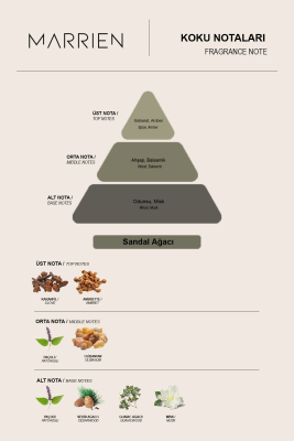 MARRIEN Sandalwood Çubuklu Oda Kokusu 100 ml- - 5
