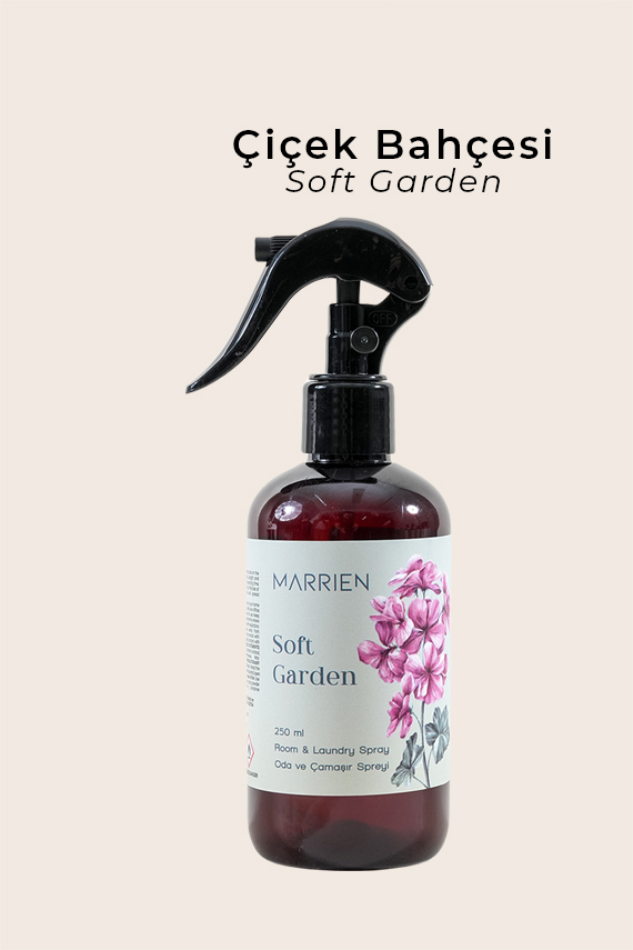 MARRIEN Soft Garden Oda ve Çamaşır Spreyi 250 ml- Kalıcı ve Dekoratif | Taze Bahçe Esintisi Notalar - 2