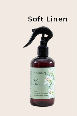 MARRIEN Soft Linen Oda ve Çamaşır Spreyi 250 ml- Kalıcı ve Dekoratif | Taze Keten Ferahlığı - MARRIEN