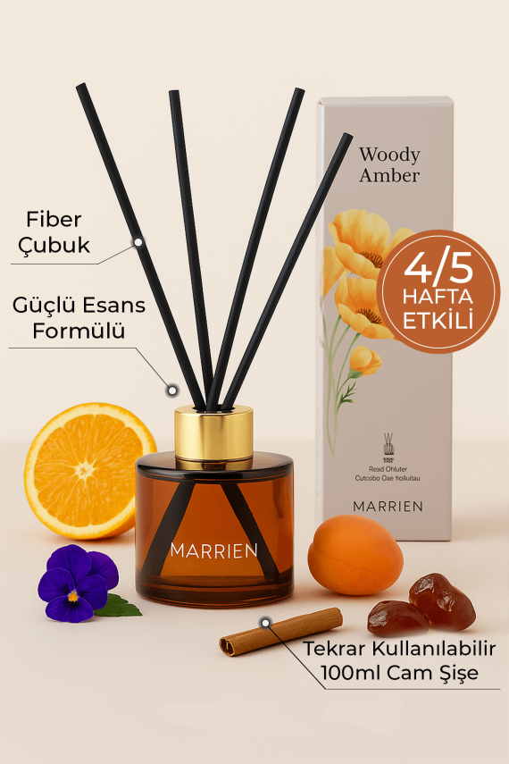 Woody Amber Çubuklu Oda Kokusu 100 ml - 2
