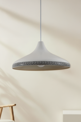 Nova Luxury Modern Tekli Krem Metal Sarkıt (35 cm) | Salon, Mutfak & Cafe için Dekoratif Avize - MARRIEN