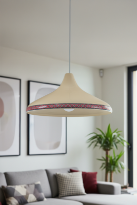 Nova Rug Modern Tekli Krem Metal Sarkıt (35 cm) | Salon, Mutfak & Cafe için Dekoratif Avize - MARRIEN